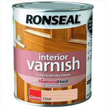 Ronseal Quick Dry Interior Varnish Clear Gloss 250ml
