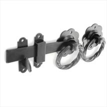 Securit Twisted Ring Gate Latch Black 150mm