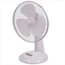 White Desk Fan 12"