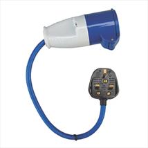UK Plug to 16Amp / 230V Site Socket