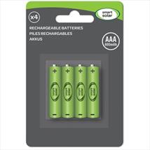 Rechargeable Batteries for Solar Lights AAA x 4