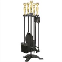 Manor Companion Set Black/Brass 1066