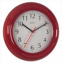 Acctim Wycombe Wall Clock Red
