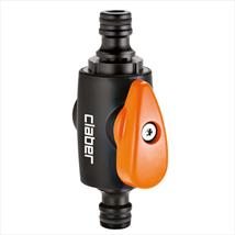 Claber Inline Connector With Shut-off Valve