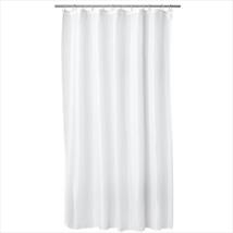 Croydex PVC Shower Curtain White