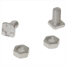 ALM GH004 Square Glaze Bolts & Nuts Pack of 20