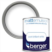Berger Vinyl Matt 1L Pure Brilliant White