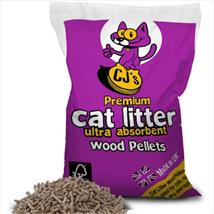 CJs Wood Pellet Cat Litter 30ltr