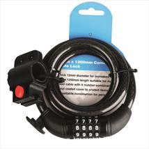 Hilka  12mm x 1200mm Combination Cable Lock