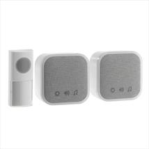 Portable & Plug-In Door Chime (Twin Pack) White