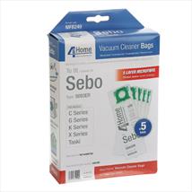 VACSPARE Microfibre Bag for SEBO C - G - K - X Series Pk of 5