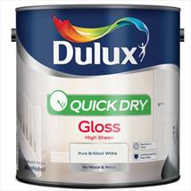 Dulux Quick Dry Gloss Pure Brilliant White 2.5ltr