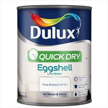 Dulux Quick Dry Eggshell Pure Brilliant White 750ml