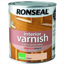 Ronseal Quick Dry Interior Varnish Clear Matt 250ml