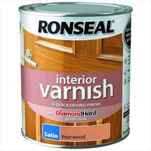 Ronseal Quick Dry Interior Varnish Coloured Satin 250ml