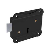 Securit Press Lock Black 75mm