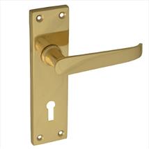 Securit Victorian Lock Handle Brass 150mm