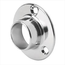 Securit Wardrobe Rail End Socket Chrome Plated 25mm