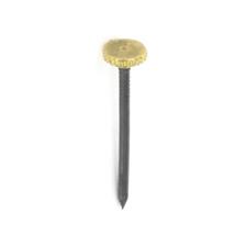 Centurion Knurled Head Picture Pins, 25mm, Black/Brass Pk of 4