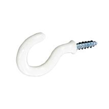 Securit Shouldered Cup Hook White 38mm Pk of 4