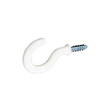 Securit Shouldered Cup Hook White 50mm Pk of 3