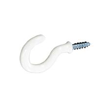 Securit Shouldered Cup Hook White 32mm Pk of 5