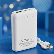 STATUS 4000mAh Portable Power Bank USB-C/USB-A Ports