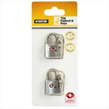 Status Tsa Padlock & Keys Twin Pack