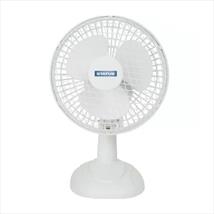 White Desk fan 6"