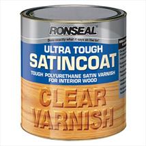 Ronseal Ultra Tough Internal Clear Satincoat Varnish 250ml