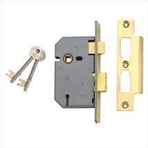 Union 2277 3 Lever Mortice Sashlock Satin Chrome 65mm 2.5in