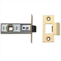 Union Tubular Mortice Latch 2648 Polished Brass 64mm 2.5in