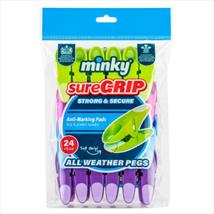 Minky Sure Grip Pegs Pk of 24