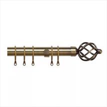 Extendable Metal Cage Pole Antique Brass 1.2 - 2.1m