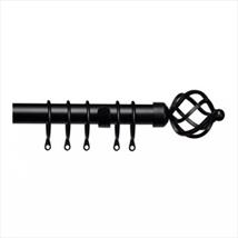 Extendable Metal Cage Pole Matt Black 1.2 - 2.1m
