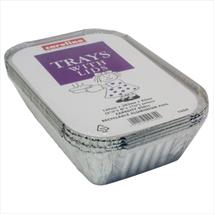 Caroline Foil Tray With Lid x 4