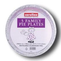 Caroline Family Pie Plate 10" Pack 3