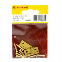 Solid Drawn Brass Butt Hinges 25mm x 16mm  Pk of 2