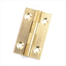 Solid Drawn Brass Butt Hinges 38mm x 22mm Pk of 2