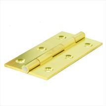 Solid Drawn Brass Butt Hinges 76mm x 41mm Pk of 2