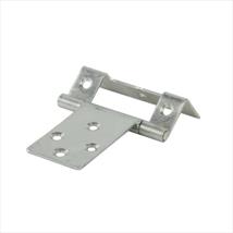 Centurion Single Cranked Steel Flush Hinges, Zinc Plated, 51mm x 16mm Pk of 2
