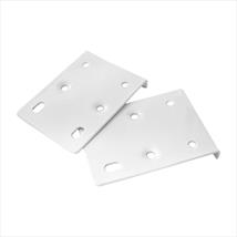 White Hinge Repair Plate 75 x 10 x 55mm Pk of 2