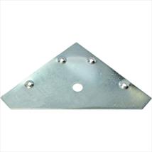 Centurion 83mm x 83mm ZP Flat Corner Plate Pk of 4