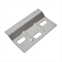 Ribbed Wall Plate 68.5 x 38mm BZP Pk of 2