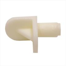Push-In Shelf Supports White 5mm Pk of 10