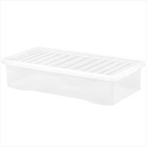 Crystal Storage Box & Lid 42ltr Under Bed