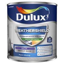 Dulux Weathershield Quick Dry Satin Mixed Colour 1 Ltr
