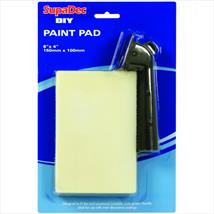 SupaDec DIY Paint Pad with Handle 6" x 4"