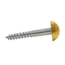 Dome Mirror Screws 38mm x 8 EB Plated Pk of 4