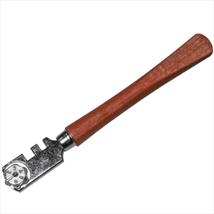 Faithfull Six Wheel Glasscutter Tungsten Carbide - Wood Handle
